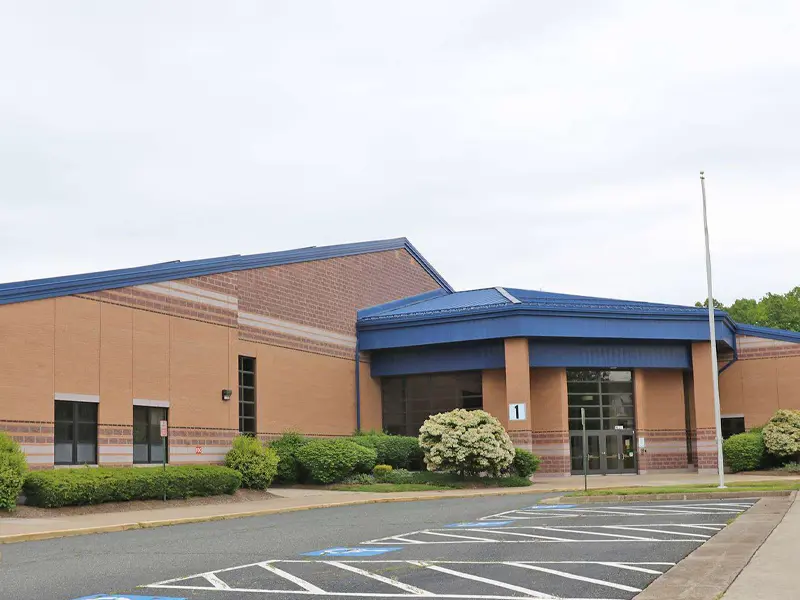 Swans Creek Elementary School building entrance