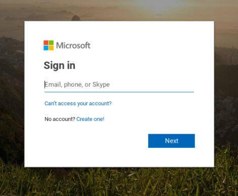 Canvas Login Screen
