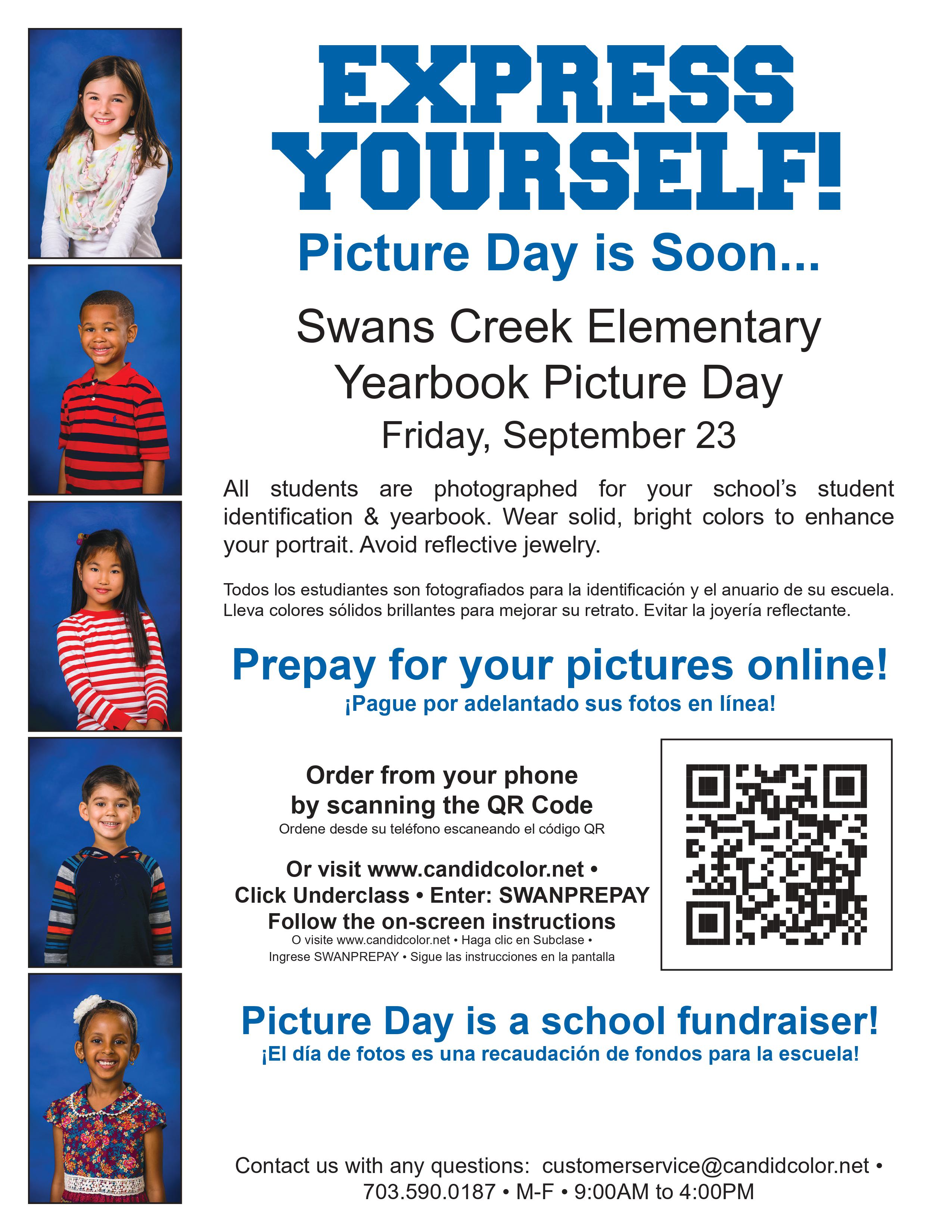 Picture Day Swans Creek Elementary School