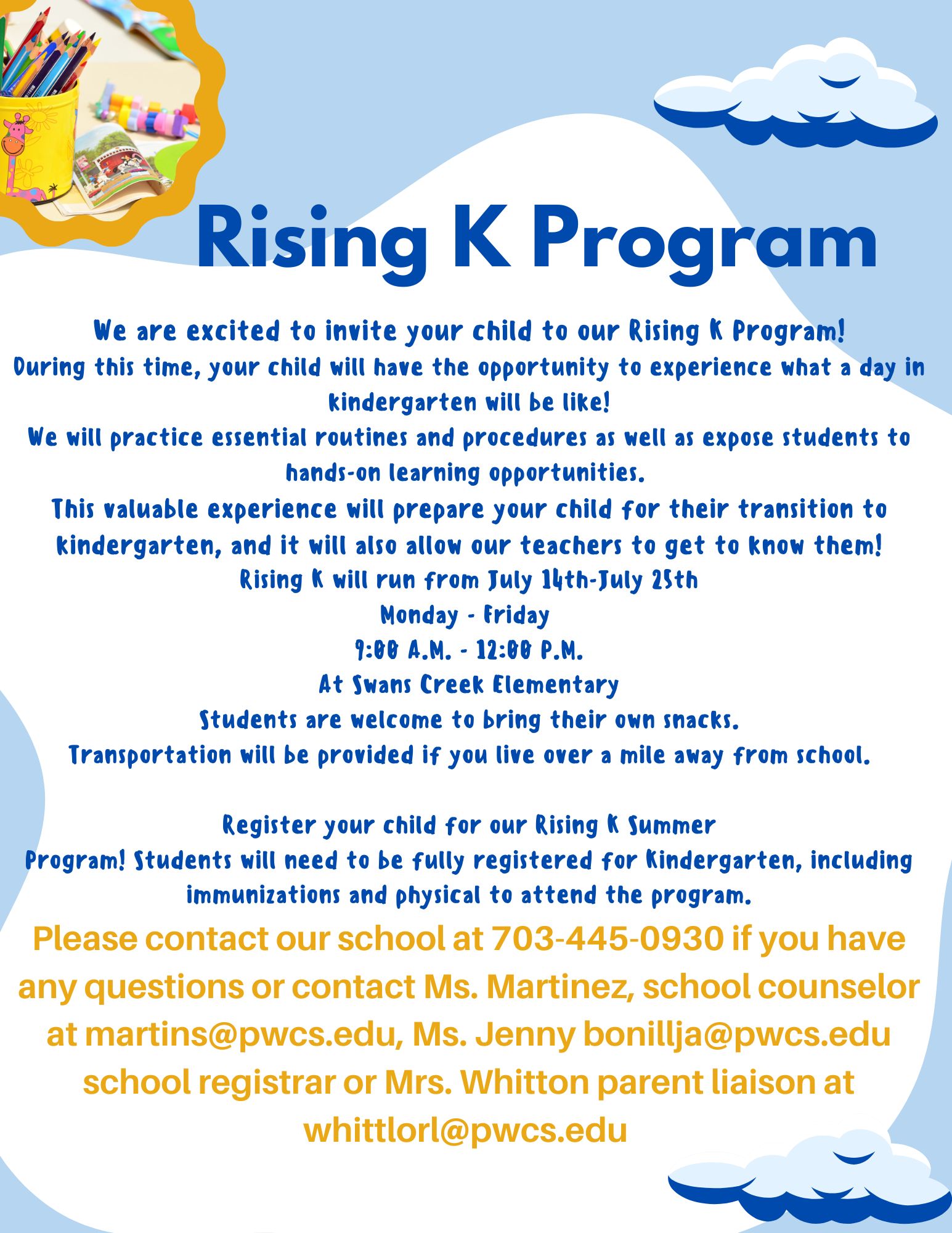 Flyer for Rising K